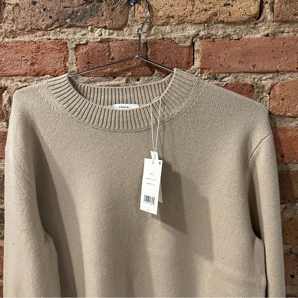 Vince Crew Neck Sweater in Beige - Picture 6 of 9